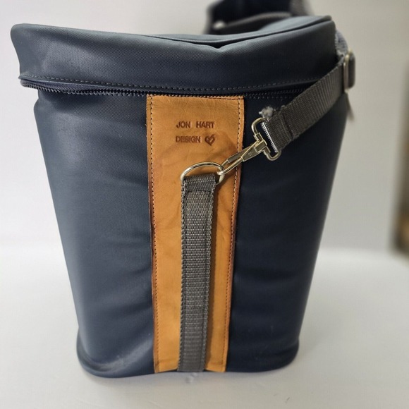 Vintage Jon Hart NAVY Insulated Cooler ICE CHEST‎ Canvas - Picture 6 of 15